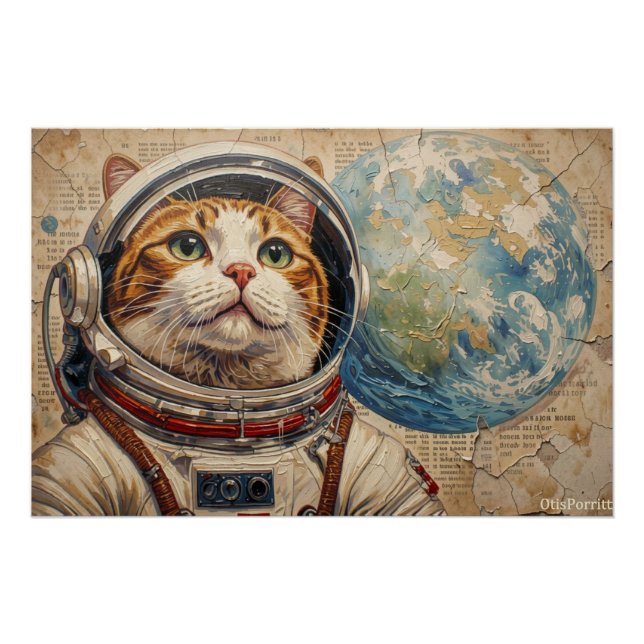 CATS IN SPACE POSTER (Front)