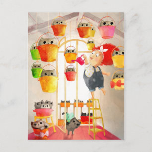 Cats in The Attic Postcard