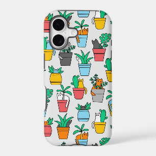 Cats in the flowerpots