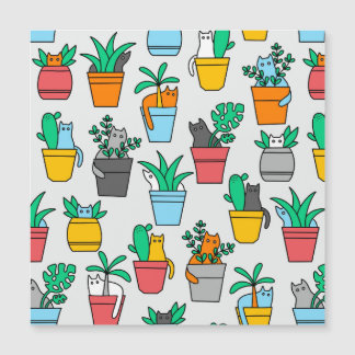 Cats in the flowerpots