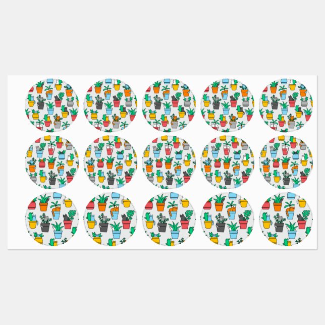 Cats in the flowerpots (Sheet)