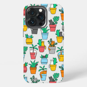 Cats in the flowerpots iPhone 13 pro case
