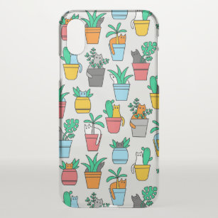 Cats in the flowerpots iPhone x case