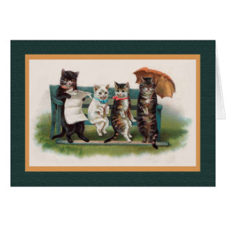 CATS IN THE PARK, Vintage Helena Maguire