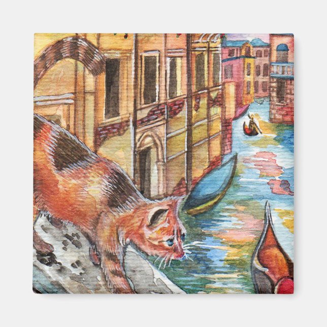 Cats In Venice Magnet (Front)