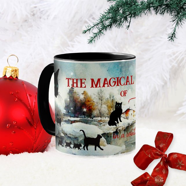 Cats in Winter Wonderland Magical Mug (Creator Uploaded)