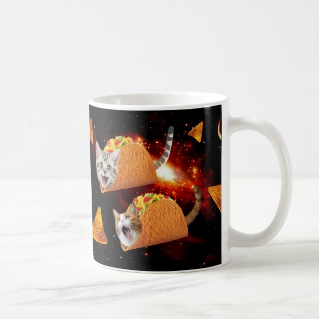 Cats inside space tacos coffee mug (Right)