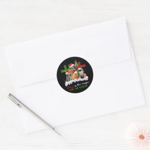 Cats Jesus Is Reason For The Season Christmas Ugly Classic Round Sticker
