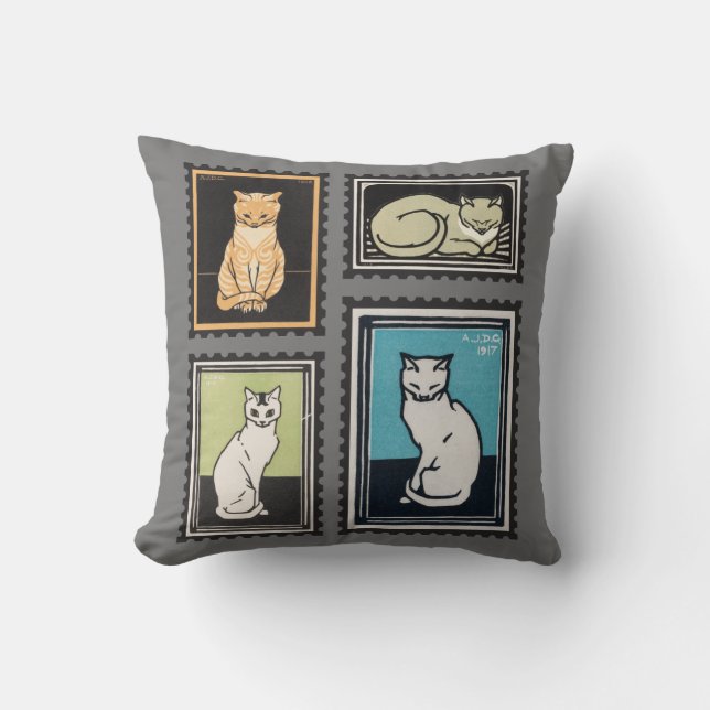 Cats, Julie de Graag Cushion (Front)