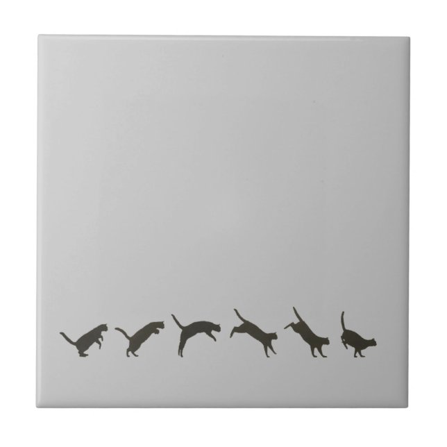 Cats Jumping Tile (Front)