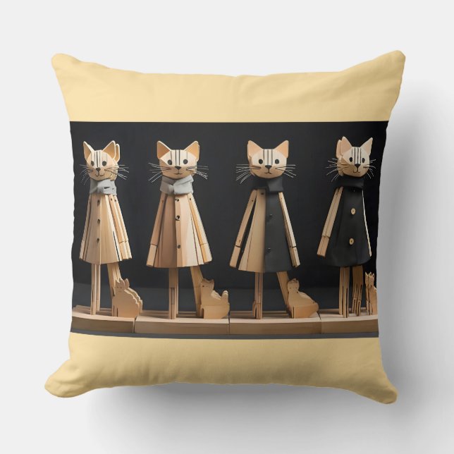 cats - Katzen Cushion (Front)