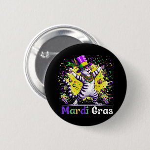 Cats Kitten Kitty Mardi Gras Festival Party 6 Cm Round Badge