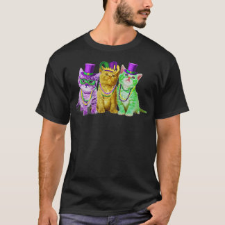 Cats Kitten Kitty Mardi Gras Festival Party Cat Lo T-Shirt