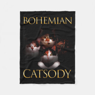 Cats Kittens Meow Parody Funny Cat Lover Fleece Blanket