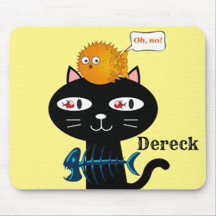 Cats Kittens Mouse Pad! Fishbones Mouse Pad