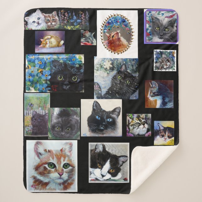 Cats Kitties Blanket (Front)