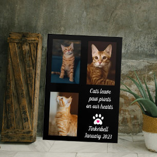Cats Leave Pawprints   Cat Memorial Photo Collage 