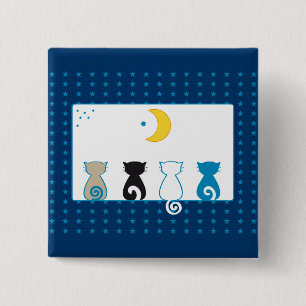 Cats Looking Moon button