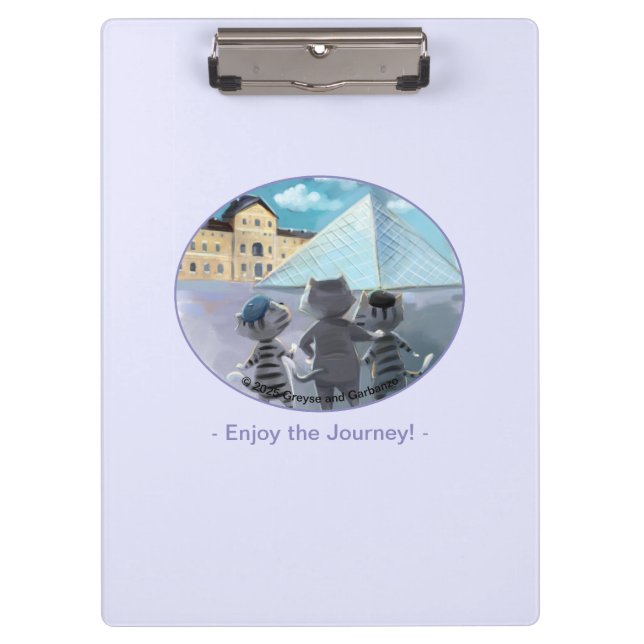 Cats Louvre Paris - Enjoy Clipboard (Front)