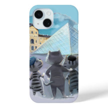 Cats Louvre Paris - Phone Case