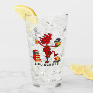 Cats Love Books Glass