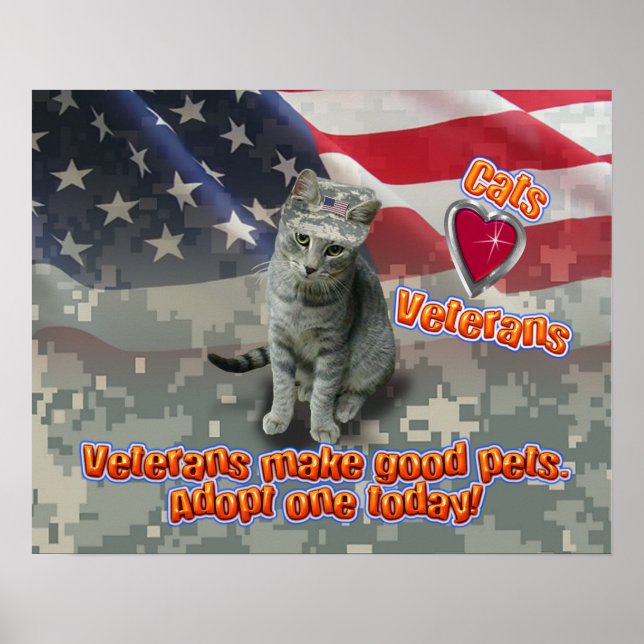 Cats Love Veterans - Poster (Front)