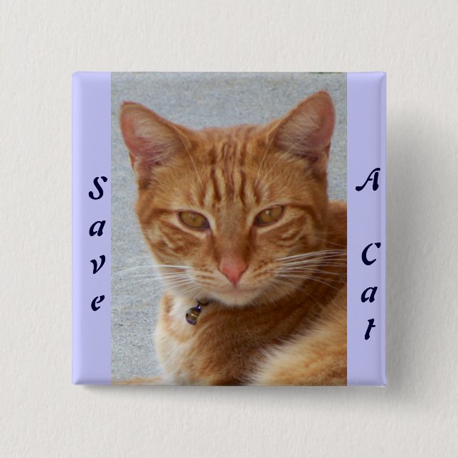 Cat's Lover_ 15 Cm Square Badge (Front)