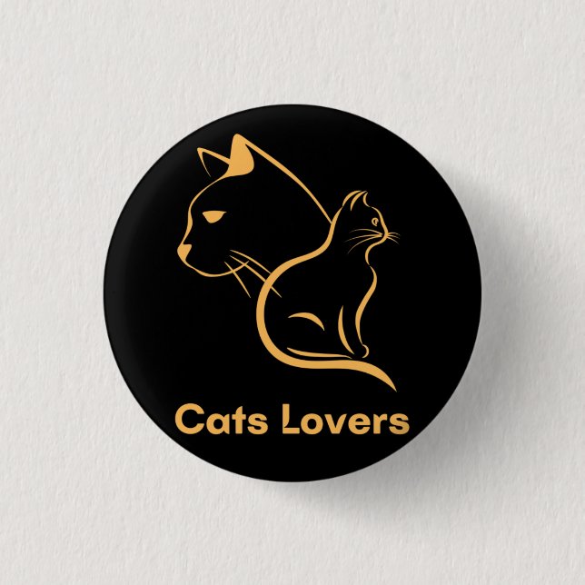 Cats Lover 3 Cm Round Badge (Front)