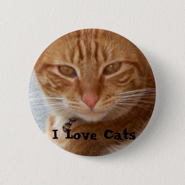 Cat's Lover_ 6 Cm Round Badge (Front)