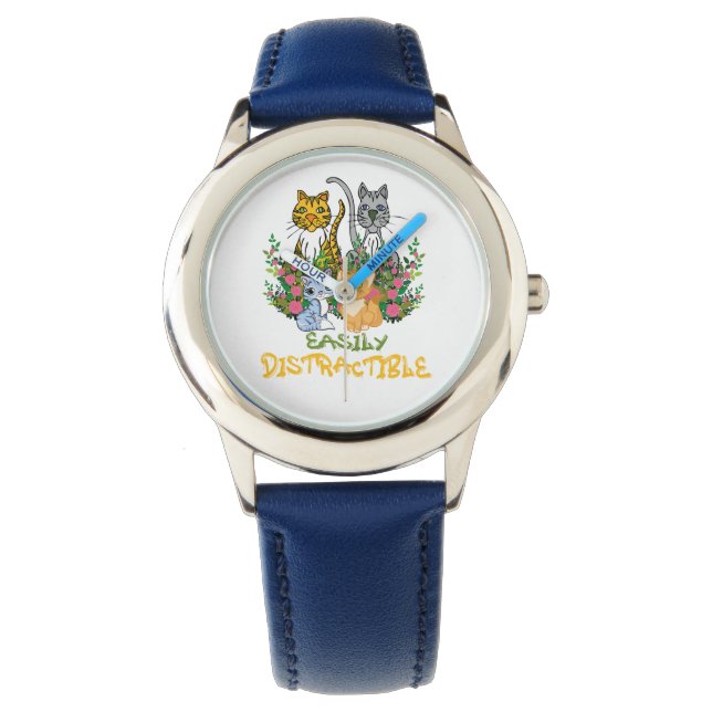 CATS LOVER  COLORFUL FUNNY  WATCH (Front)