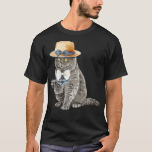 Cats Lovers Cat Hat Design Funny Pet Animal Lover T-Shirt