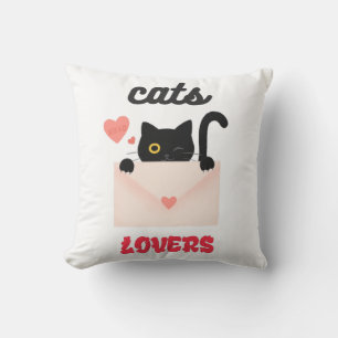 cats lovers cushion