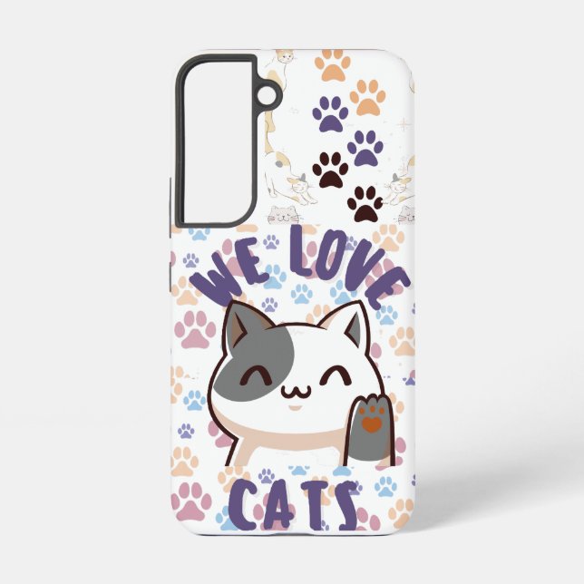cats lovers samsung galaxy s22 case (Back)