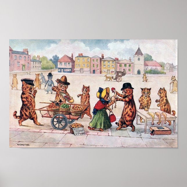 Cats Marketing, Louis Wain Poster (Front)