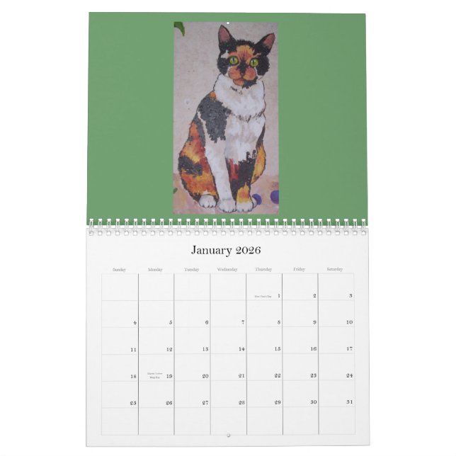 Cat's Meow Calendar (Jan 2026)