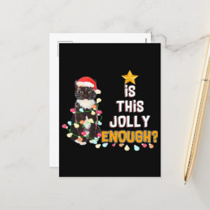Cats Merry Chirstmas Holiday Postcard