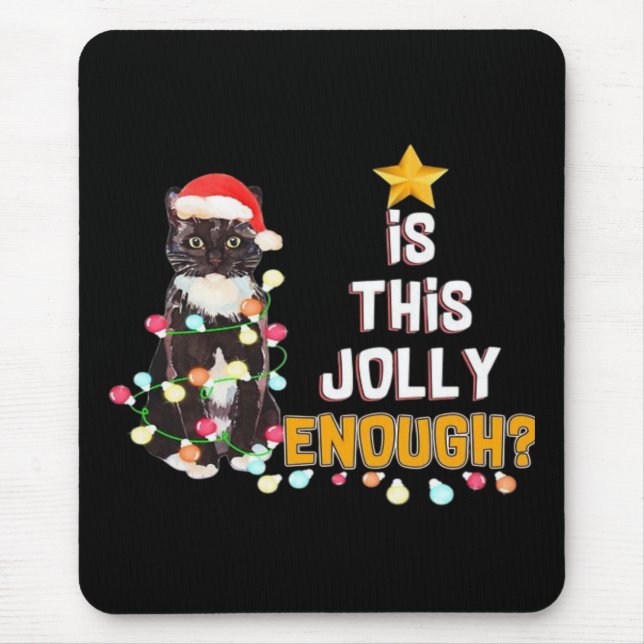 Cats Merry Chirstmas  Mouse Pad (Front)