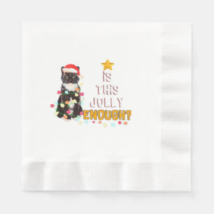 Cats Merry Chirstmas Napkin