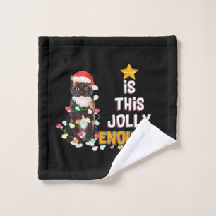Cats Merry Chirstmas Wash Cloth