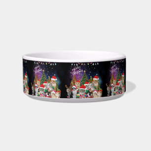 Cats Merry Christmas Light Bowl