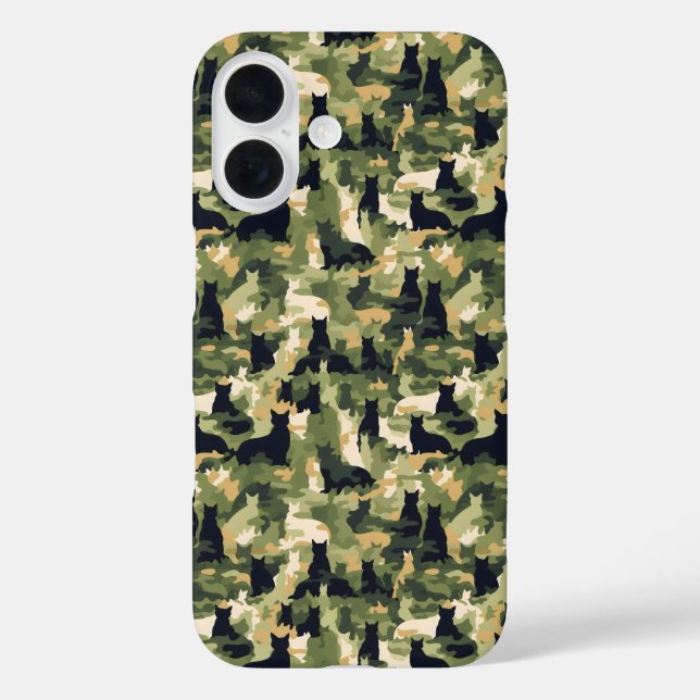 Cats Military Camouflage Case-Mate iPhone Case (Back)