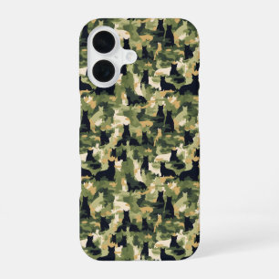 Cats Military Camouflage iPhone 16 Case