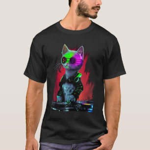 Cats Music DJ For Men Women T-Shirt