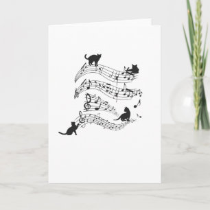 Cats Music Score Musical Notes Kitten Funny