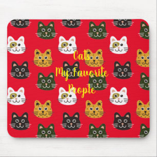 Cats My Favorite People Mouse Pad
