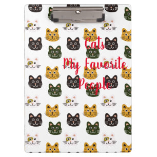 Cats My Favourite People Clipboard