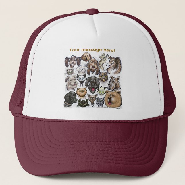 Cats n Dogs Trucker Hat (Front)