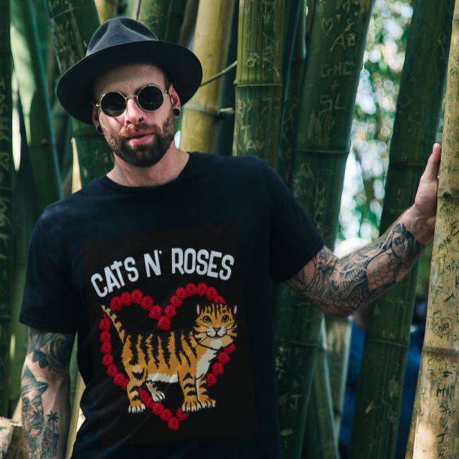 CATS N' ROSES GINGER Cat T-Shirts (Creator Uploaded)