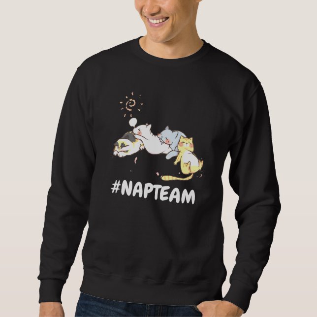 Cats Naps Lazy Cat Kitten For Men And Women Sweatshirt (Front)