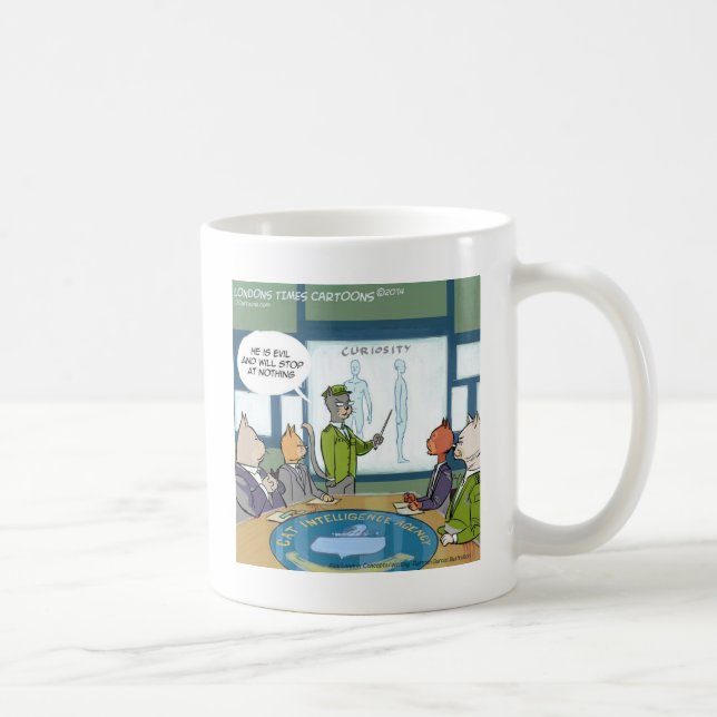 Cats Natural Enemy Funny Coffee Mug (Right)